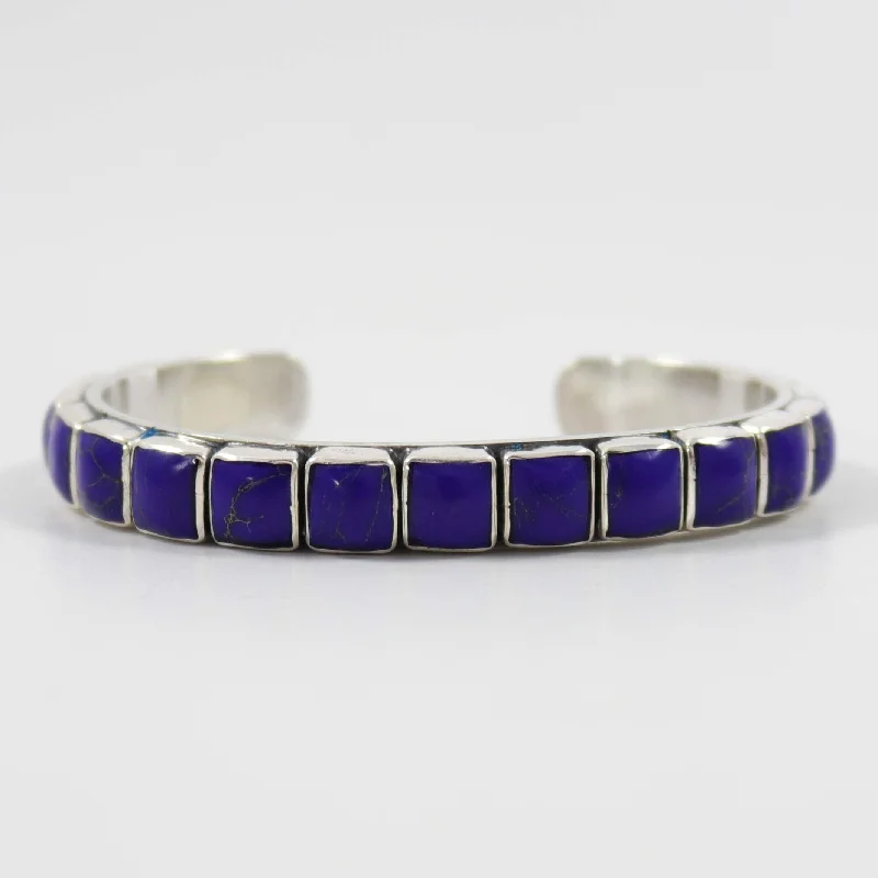 women's statement bracelets -Lapis Cuff