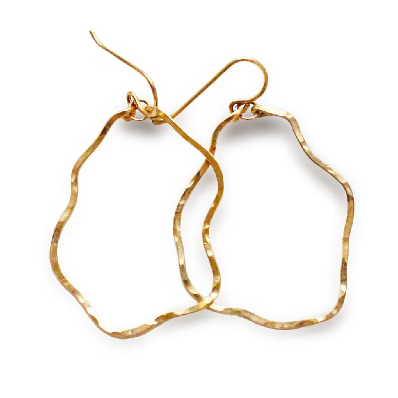 women's custom gold earrings -Yung Spud Hoop Earrings