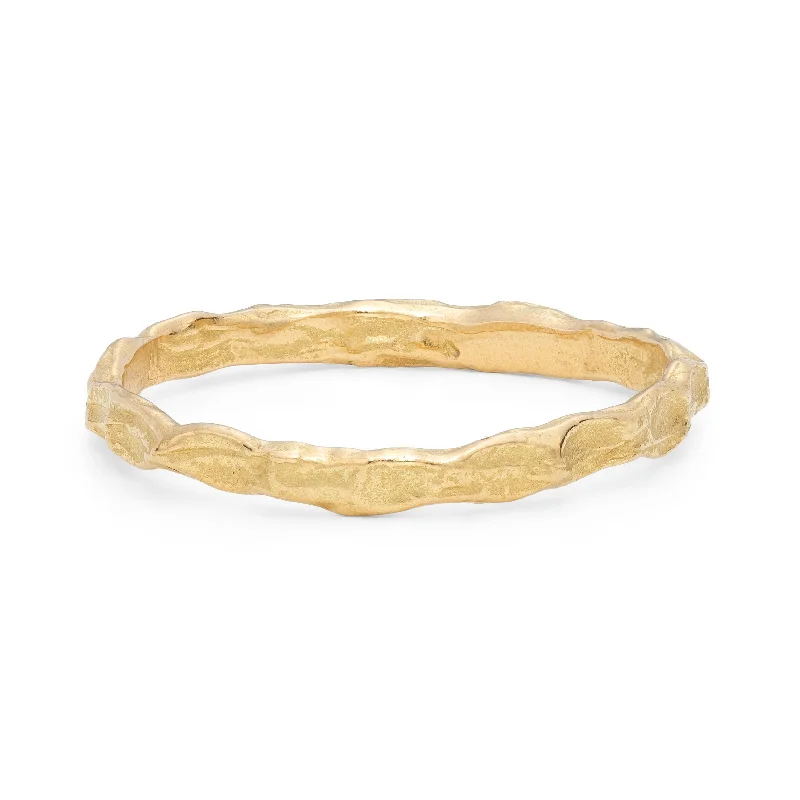 women's wedding sets with diamonds -Cockle Skinny Ring 18ct Gold