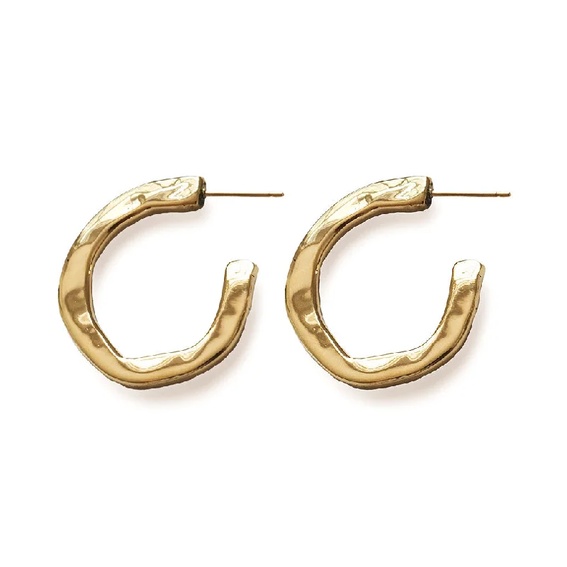 women's feather earrings -Chaia Hoop Earrings