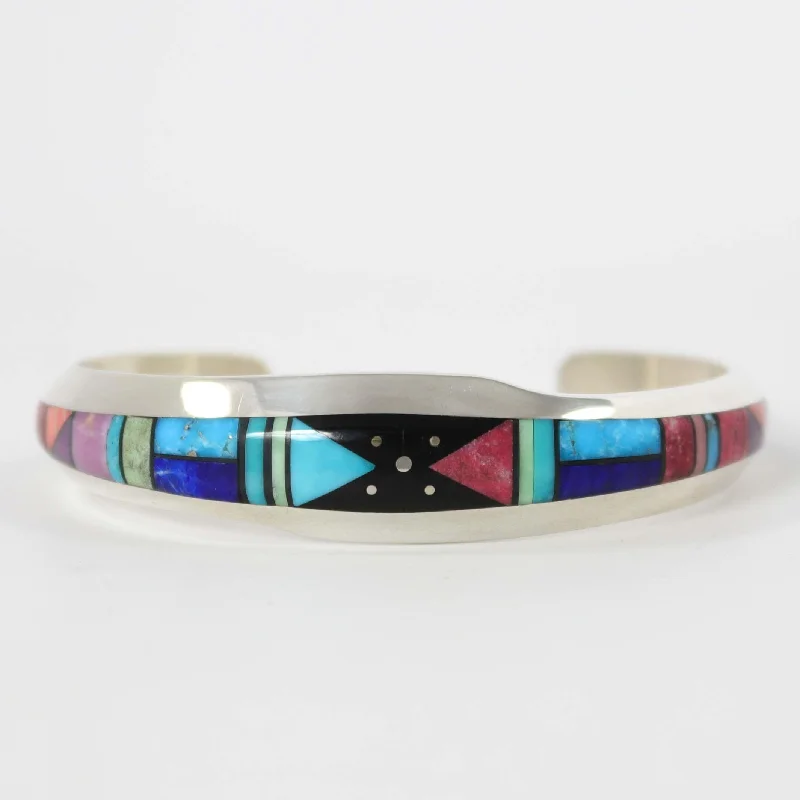 women's unique bangles -Multi-Stone Cuff