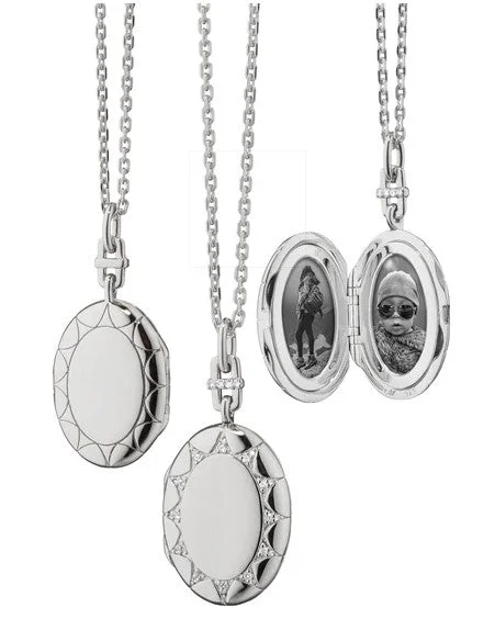 women's vintage necklaces -Oval "Isabella" Locket Necklace