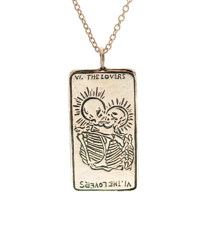 women's chunky chain necklaces -The Lovers Tarot Card II. Necklace