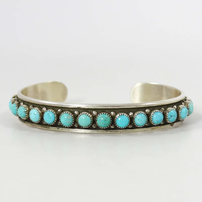 women's gemstone charm bracelets -Turquoise Cuff