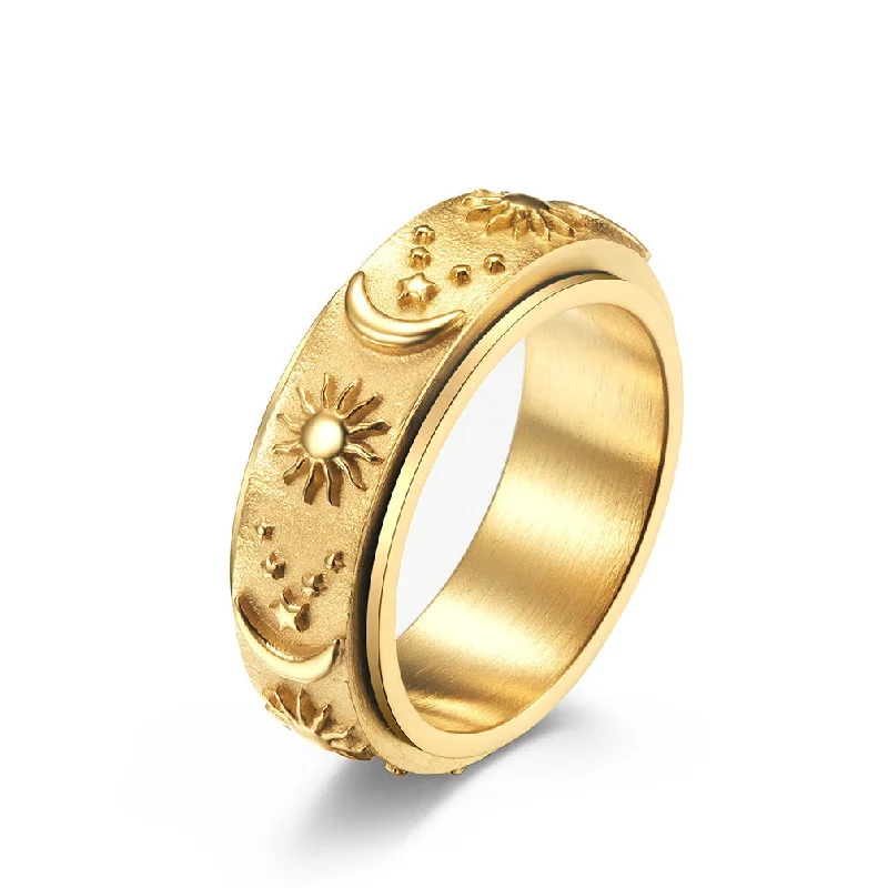 women's stackable rings -Spins® Celestial Ring - Waterproof