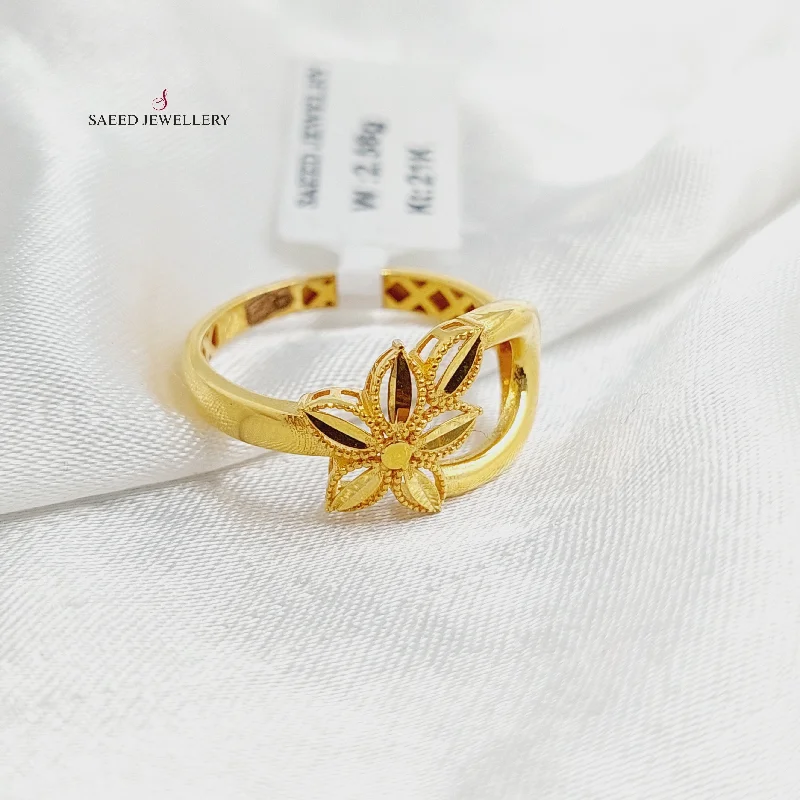 women's signet rings -Leaf Ring