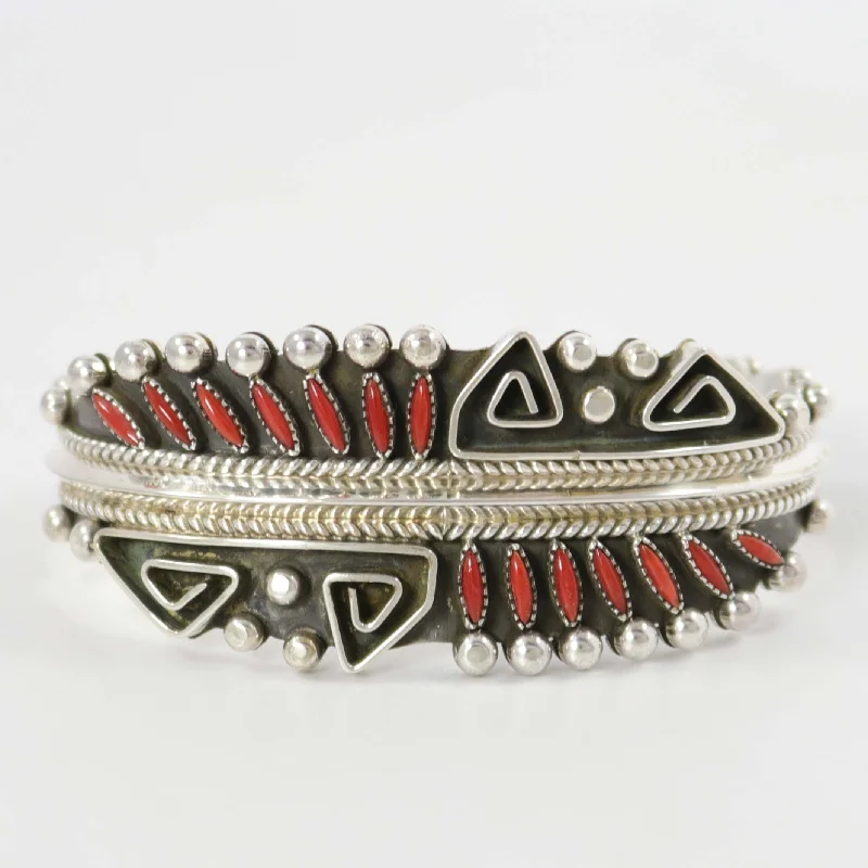 women's luxury bangles -Coral Cuff