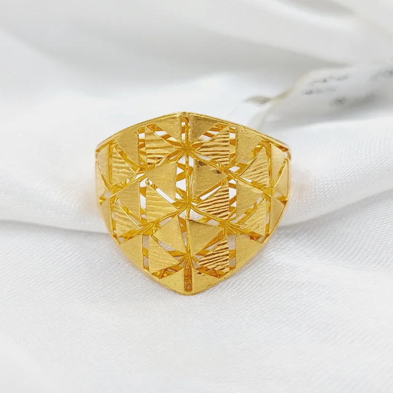 women's vintage style rings -Triangles Ring