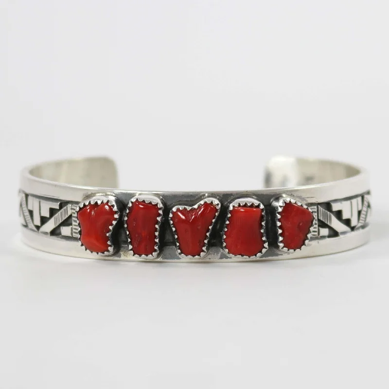 women's unique bracelets -Coral Cuff