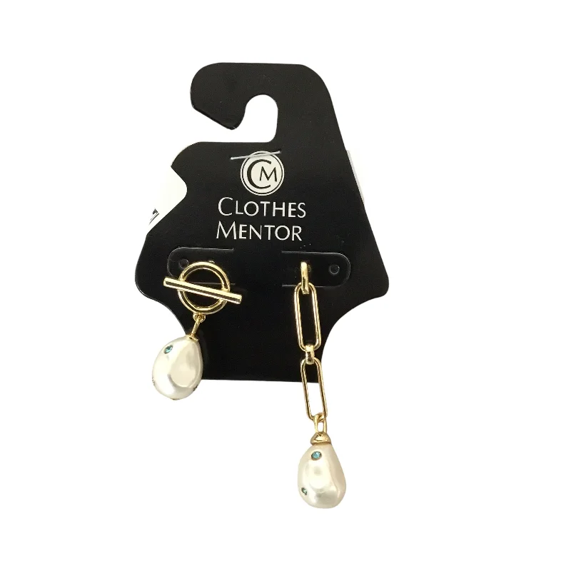 women's pearl earrings -Earrings Dangle/drop By Nine West Apparel, Size: 0