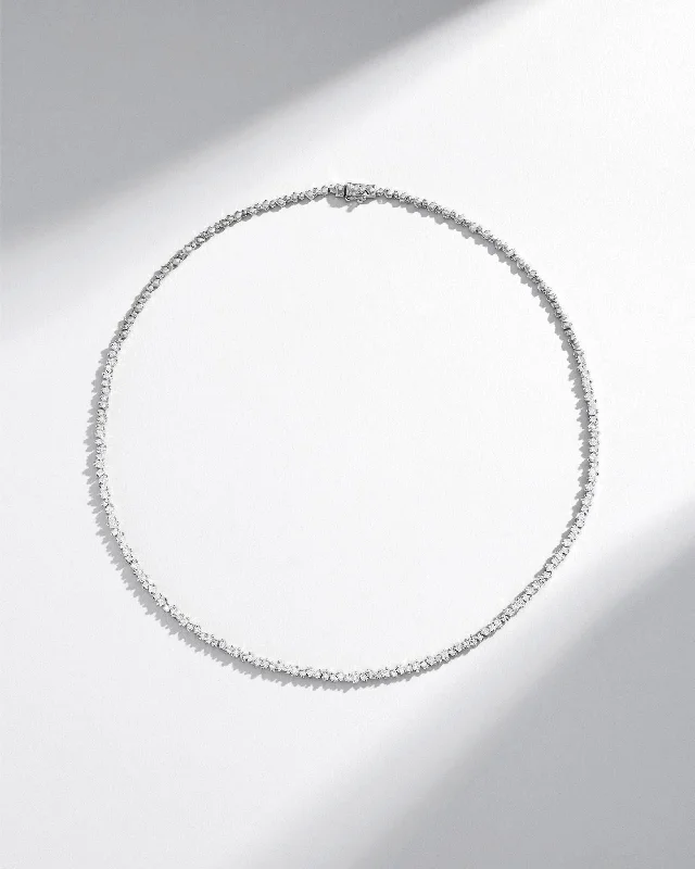 women's everyday necklaces -La Fantaisie Cosmic Diamond Tennis Necklace