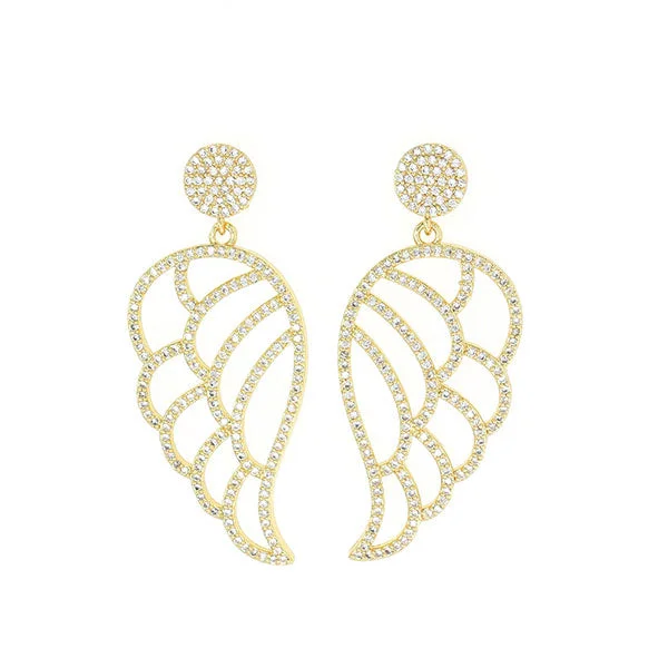 women's luxury stud earrings -Wing Earring