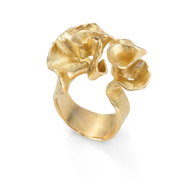 women's bridal set rings -Kelp Ring 18ct Gold