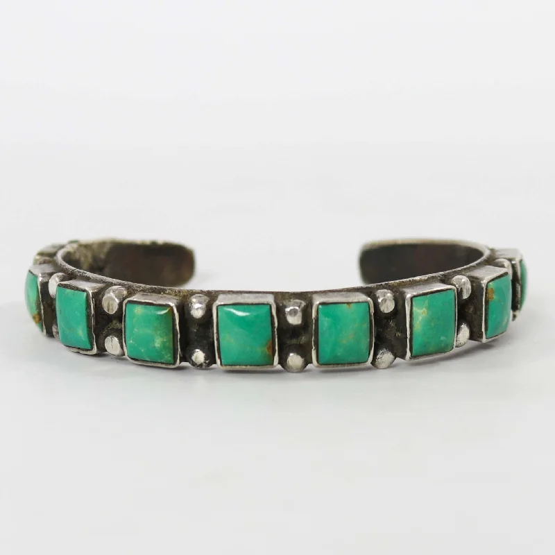 women's round bangles -Ithaca Peak Turquoise Cuff