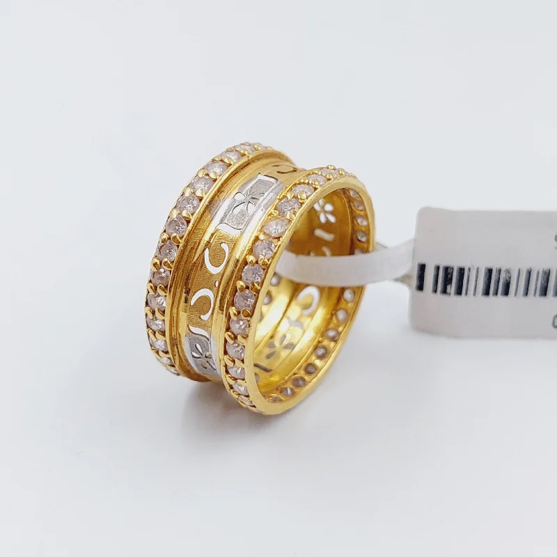 women's luxury gold bands -Stone Wedding Ring