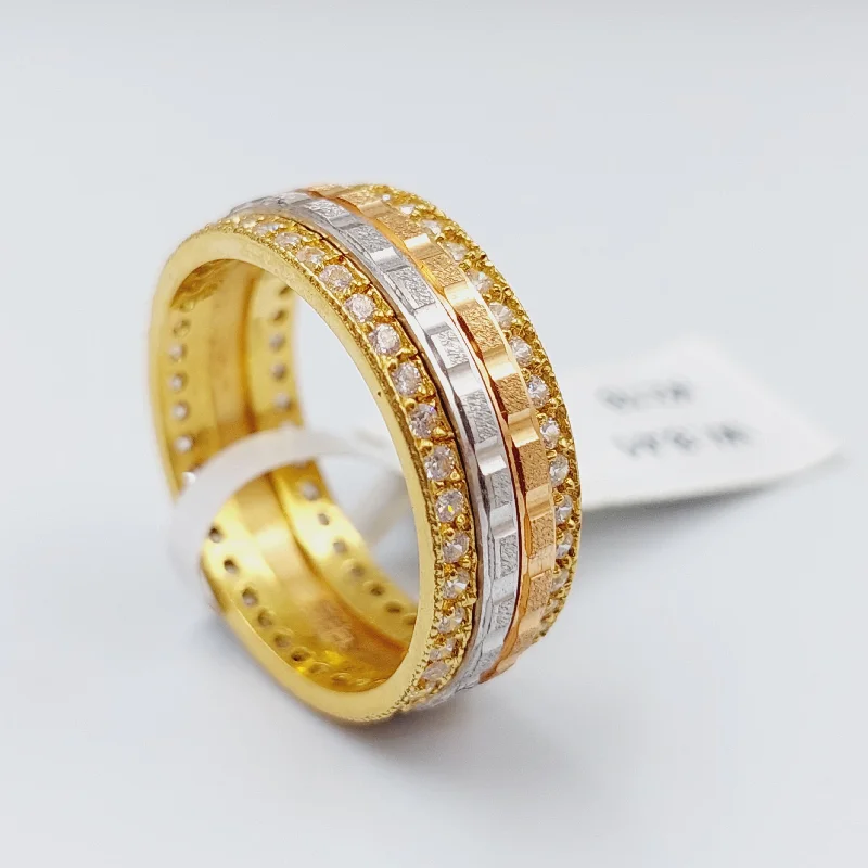 women's diamond eternity rings -Colored Zirconia Wedding Ring