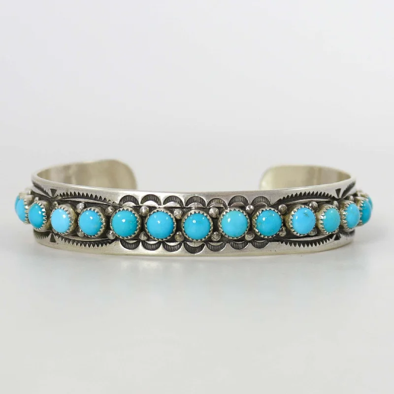 women's statement cuffs -Kingman Turquoise Cuff