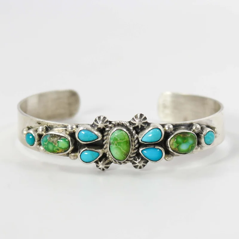 women's bridal bangles -Turquoise Cuff