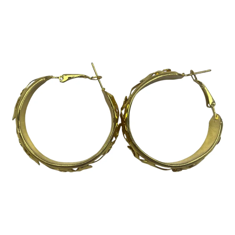 women's minimalist gold earrings -Earrings Hoop By Clothes Mentor In Gold