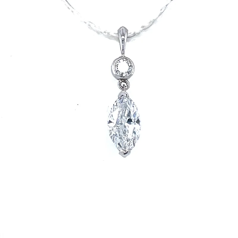 women's creative necklaces -14 Karat Diamond Pendant/Necklace | 1.20 carats total weight