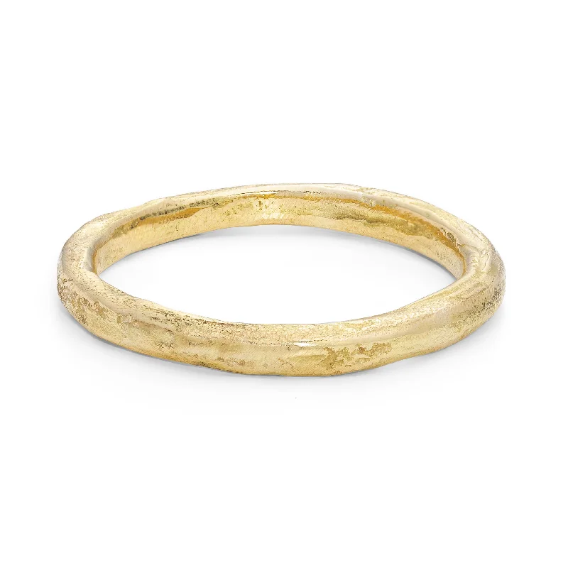 women's sterling silver wedding bands -Rock Fine Ring 18ct Gold