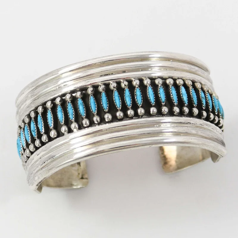 women's bangles set -Kingman Turquoise Cuff