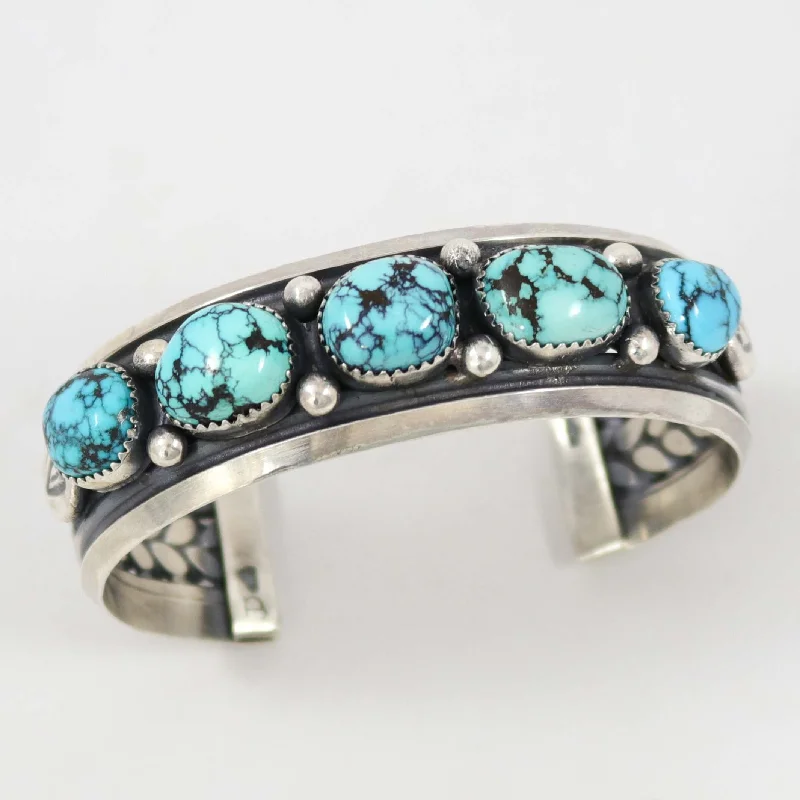 women's leather cuff bracelets -Turquoise Cuff