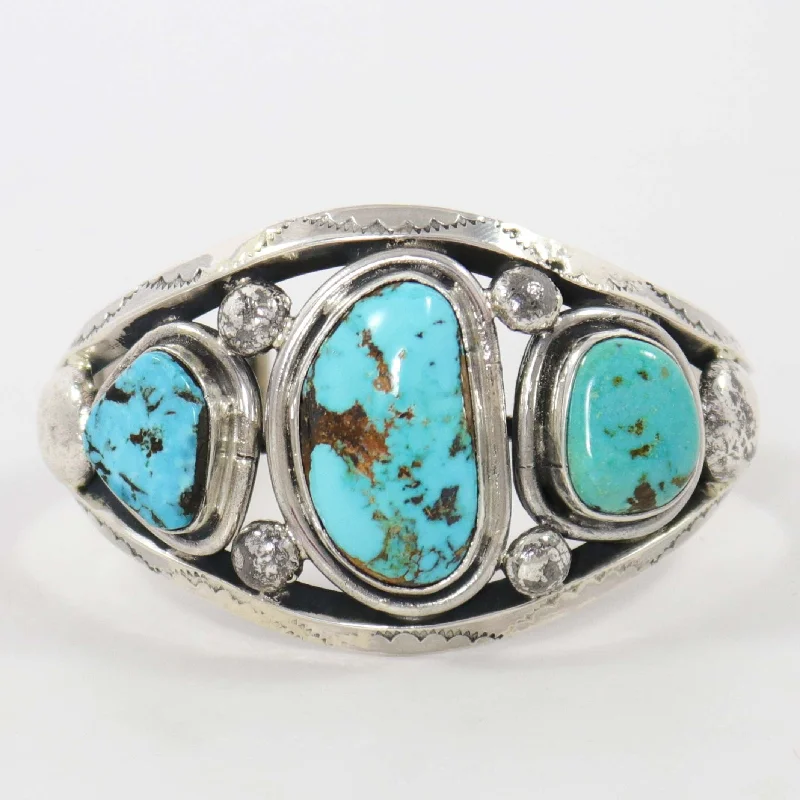 women's simple charm bracelets -Royston Turquoise Cuff