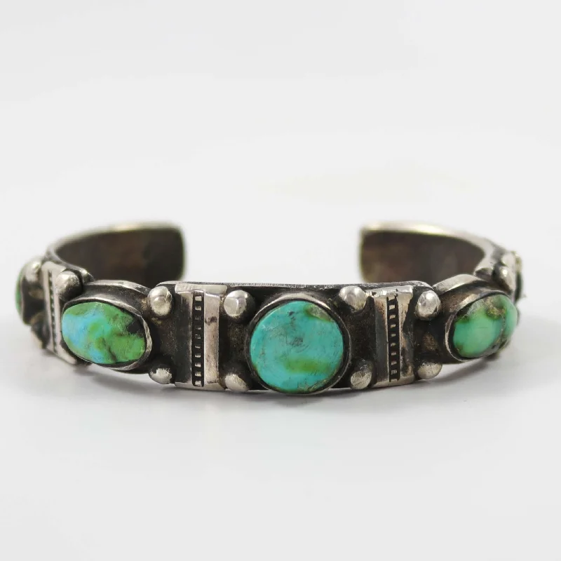 women's vintage bracelets -Emerald Valley Turquoise Cuff