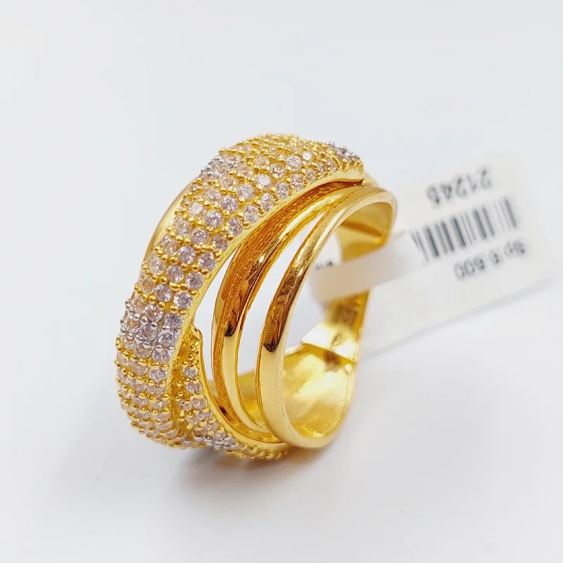 women's custom rings -Fancy Zirconia Ring