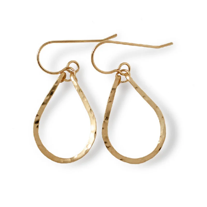 women's luxury stud earrings -Baby Teardrop Hoop Earrings