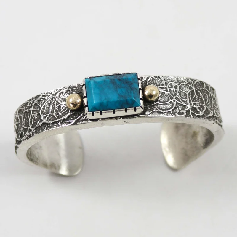 women's luxury bangles -Bisbee Turquoise Cuff