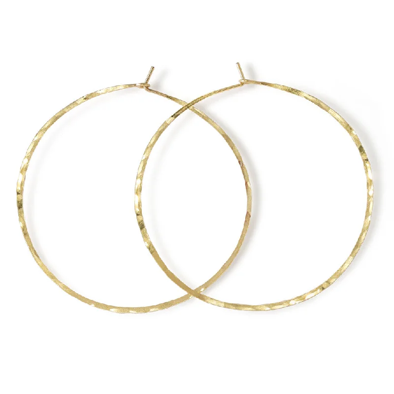 women's butterfly earrings -2.5 Inch Endless - Thin Hoop Earrings