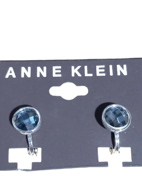 women's silver chain earrings -Earrings Clip By Anne Klein