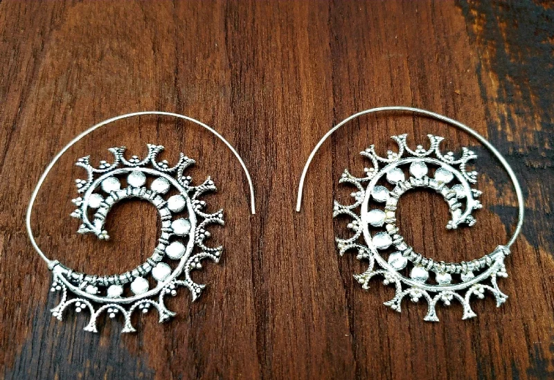 women's double-drop earrings -Unique Boho Earrings