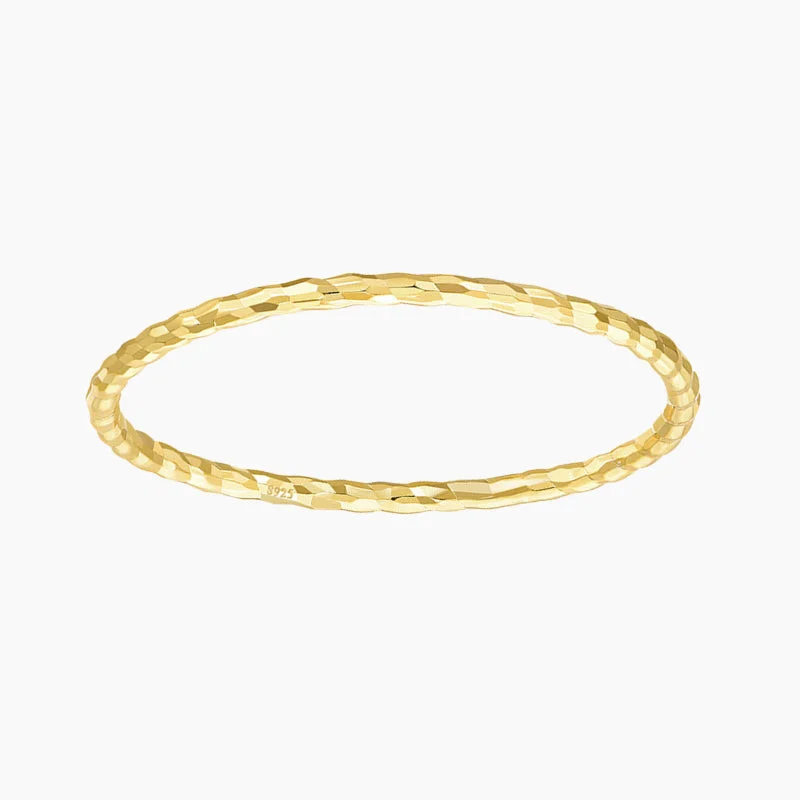 women's moon and star rings -14K Gold Plated Stackable Thumb Ring