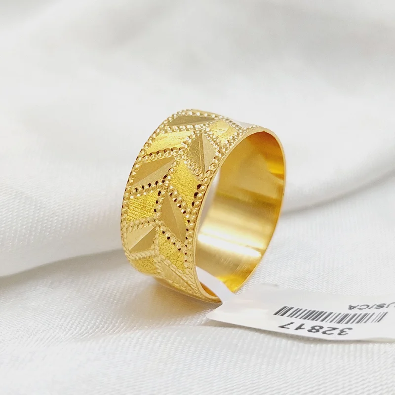 women's moon and star rings -Arrow CNC Wedding Ring