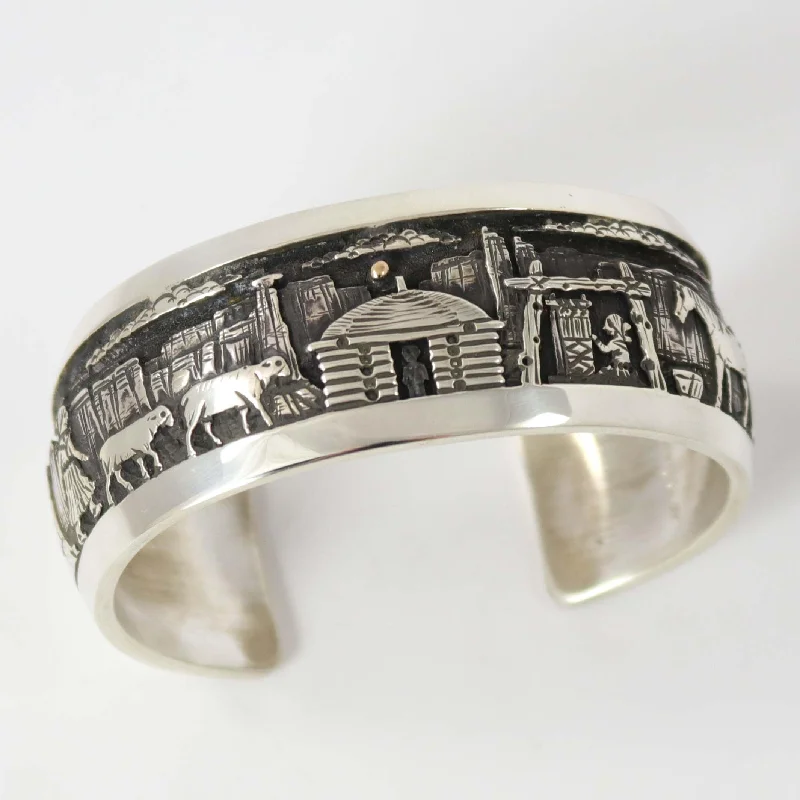 women's vibrant bangles -Storyteller Cuff