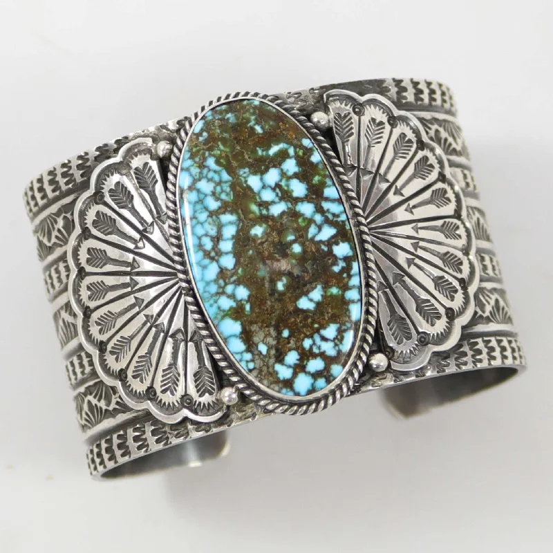 women's trendy bracelets -Kingman Turquoise Cuff