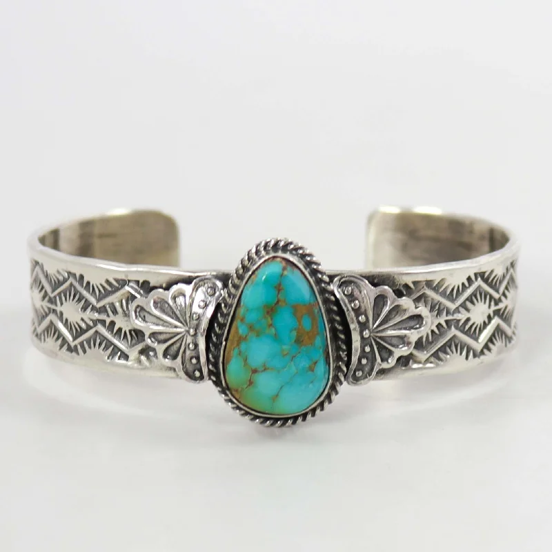 women's leather bracelets -Kingman Turquoise Cuff