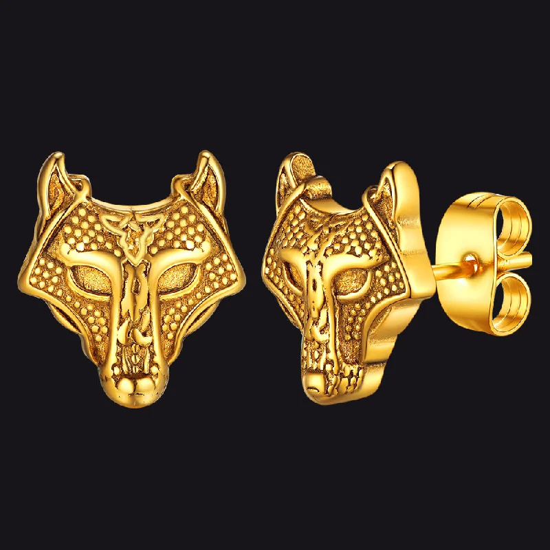 Wolf Celtic-18K Gold Plated