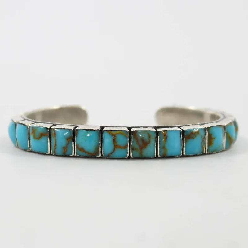 women's multi-strand bracelets -Turquoise Cuff