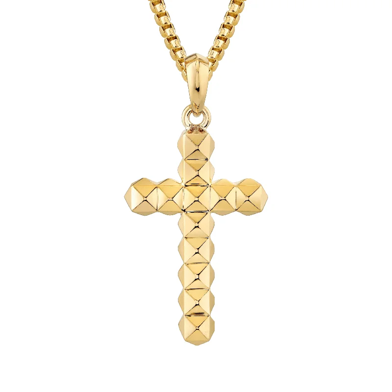 women's wedding necklaces -Men's 3D Tetra Cross