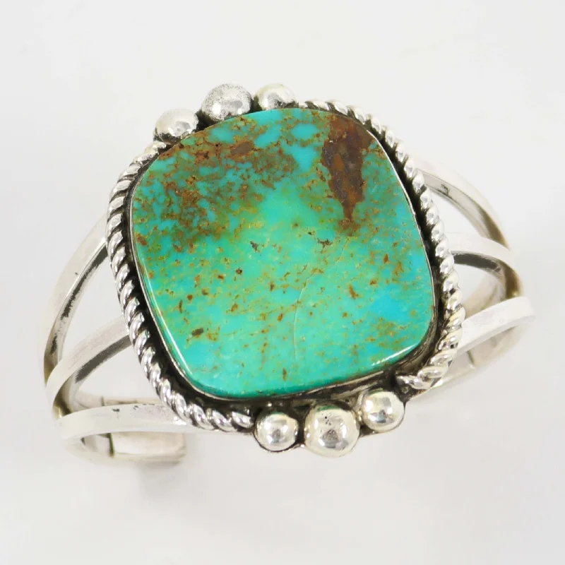 women's eco-friendly bracelets -Royston Turquoise Cuff