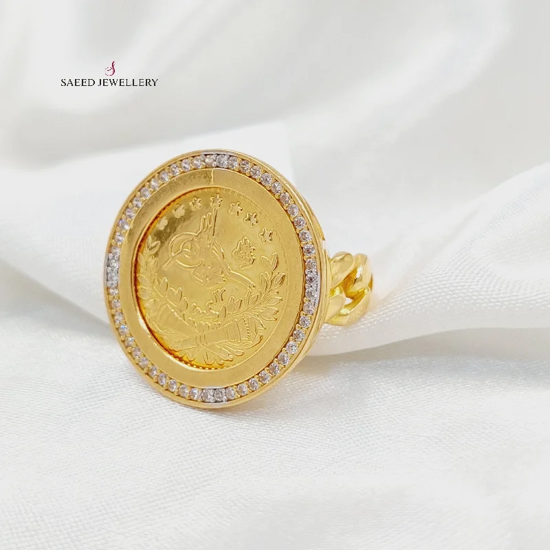 women's custom rings -Zircon Studded Rashadi Ring