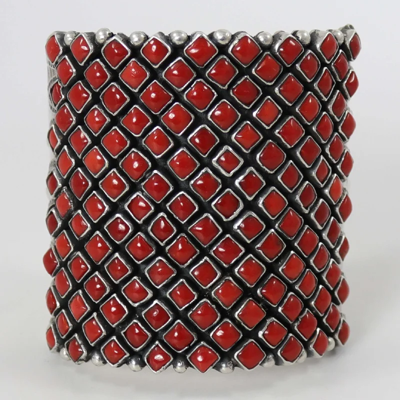 women's diamond charm bracelets -Coral Cuff