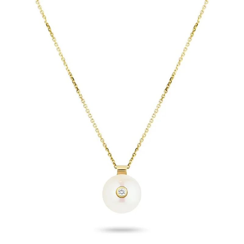 women's double-strand necklaces -Everly Necklace, White Pearl