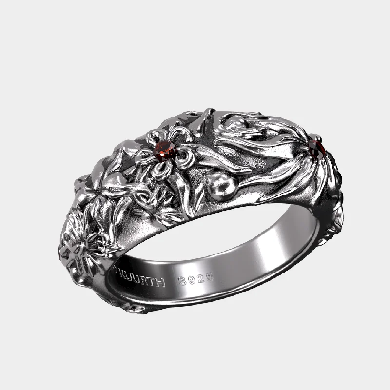 women's gold-plated rings -Secret Garden - Ring