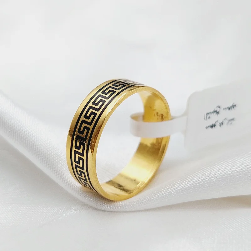 women's double band rings -Engraved Wedding Ring