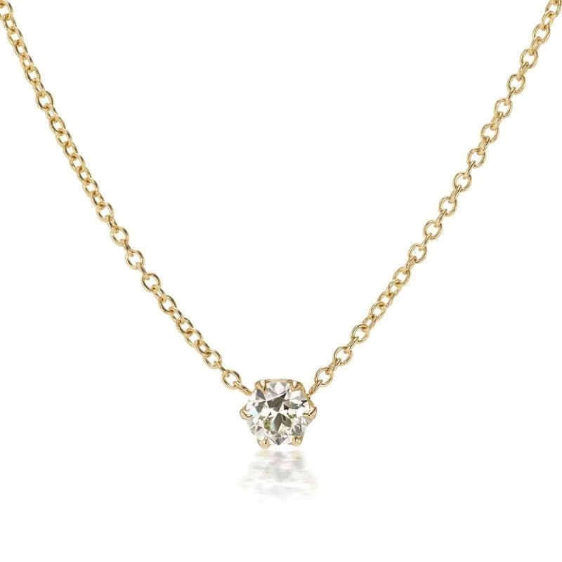 women's crystal-encrusted necklaces -Bea Necklace 0.72